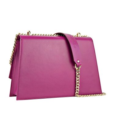 Geanta dama piele magenta